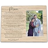 Ruyup Mother of the Groom Gift from Groom, Mom Wedding Picture Frame, Wooden, 8x10 Inches