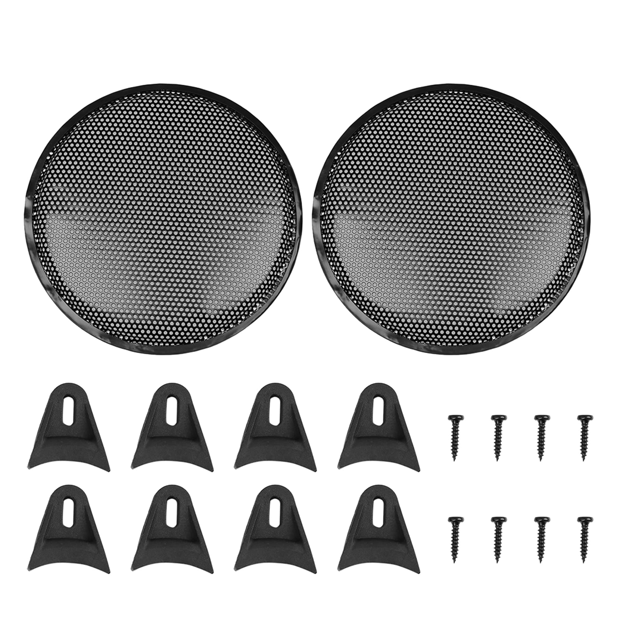 X AUTOHAUX 2pcs Grill Cover 12" Mesh Protector Speaker Cover Subwoofer Grill