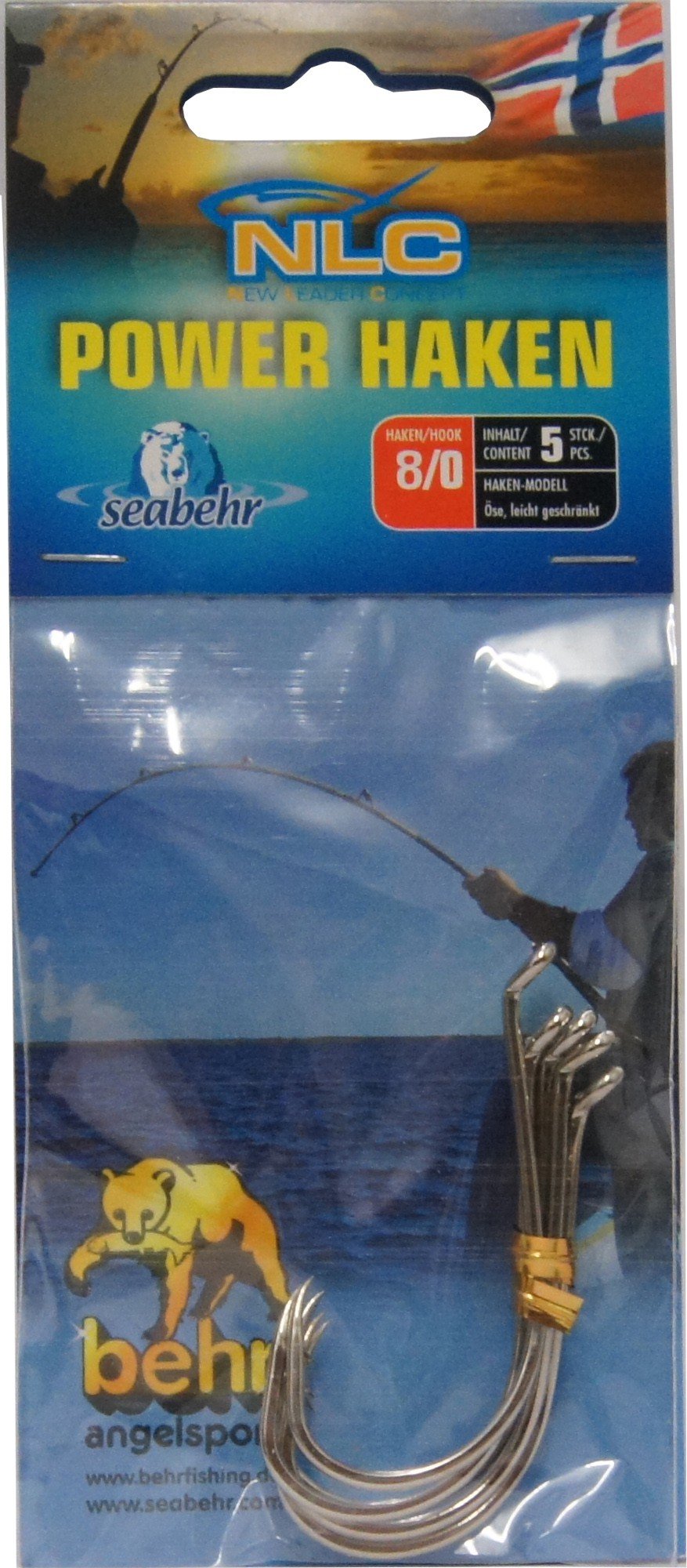 Behr Norway Power Fishing Hook Silver 8