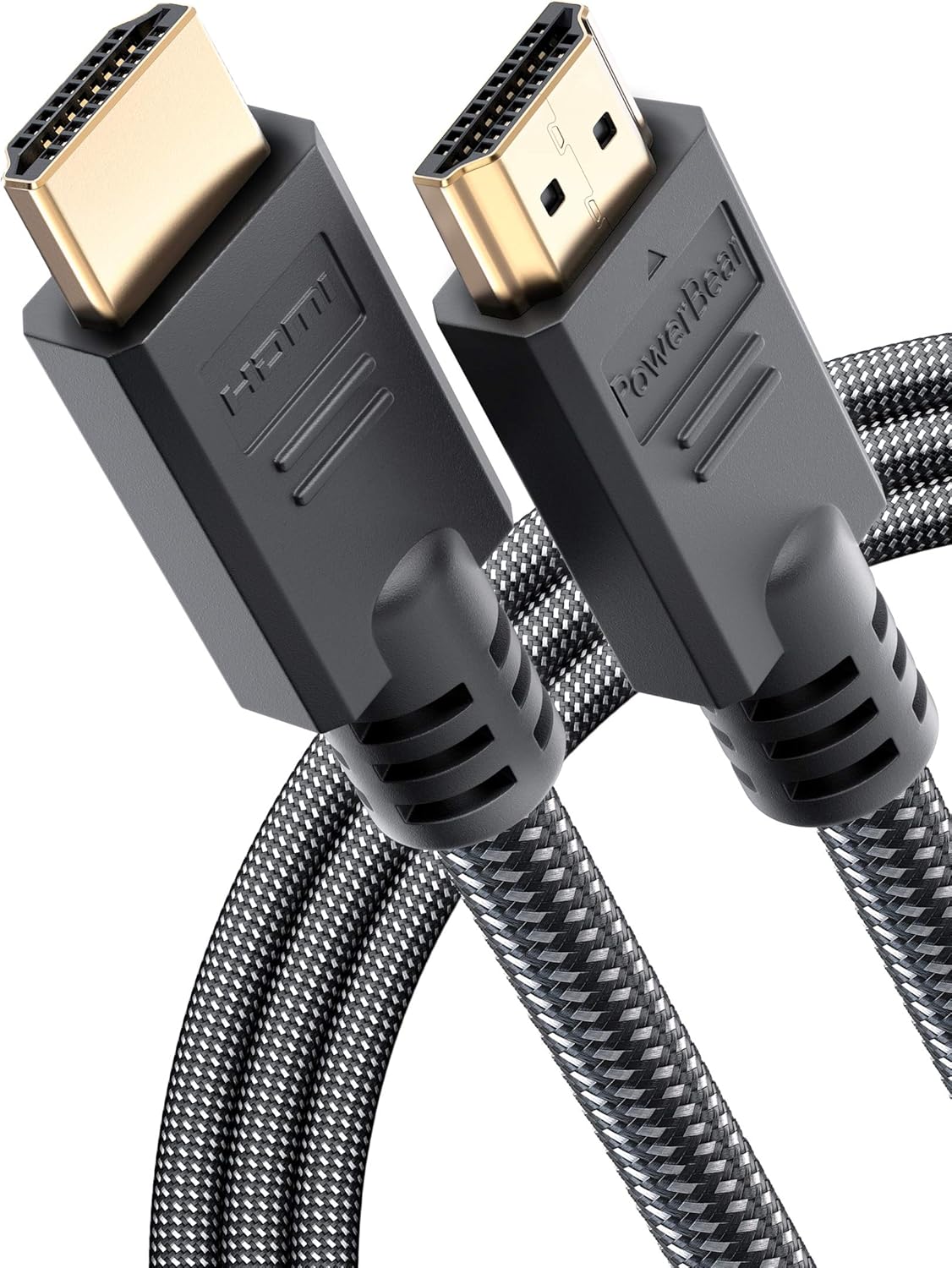 PowerBear 4K HDMI Cable 10 ft | Braided Nylon & Gold Connectors: Electronics