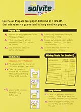Solvite All Purpose Wallpaper Adhesive 2x185g Sachets - Hangs 20 Rolls - Fast view 3