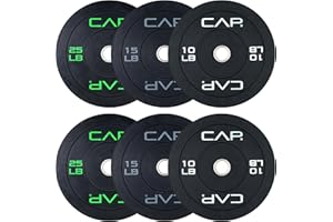 CAP Barbell 2-Inch Olympic Bumper Plate Weight Set with 6 Post Rack | 100-370 lbs | Multiple Options