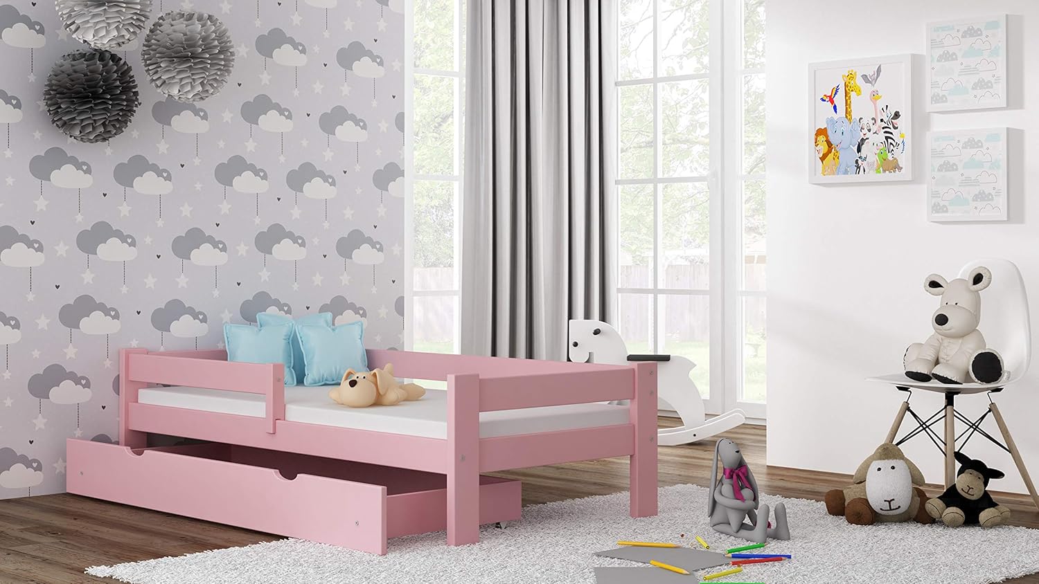 Baby- & Kinderbetten 140 x 70, Blau Childrens Beds Home Einzelbett aus