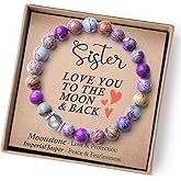 THEMEROL Valentines Day Gifts for Girls/Women-Love/Protection-Natural Crystal Bracelet for Daughter Granddaughter Niece Sister Mom Aunt Wife