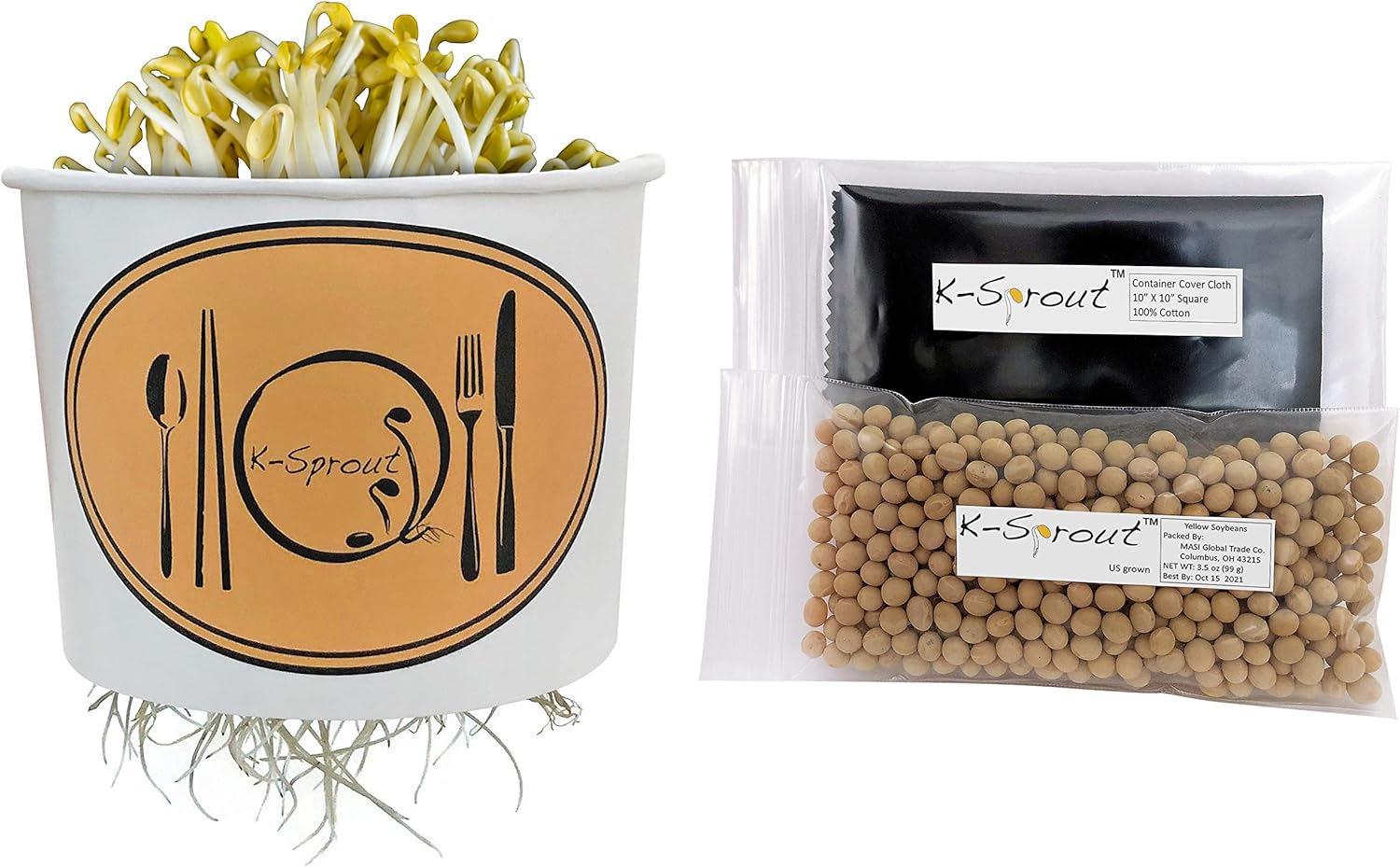 KSprout Complete Soybean Sprouting Kit Kongnamul Growing Kit That Includes