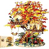HJPLPXH Cherry Blossom Bonsai Tree House Building Blocks Set Plants Flowers Treehouse Architecture Micro Mini Block Kits Gift for Adults and Kids(2725 Pieces)