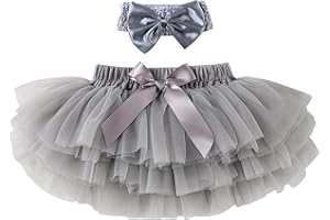Baby Girl's Fluffy Tutu Skirt Set Tulle Birthday Party Princess Dress