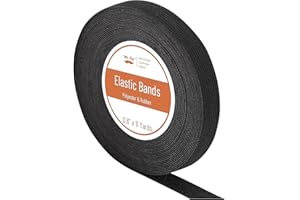 Mr. Pen- Elastic Band for Sewing, 0.6 Inch, 11 Yards, High Elasticity Sewing Elastic Bands for Waistbands Pants Clothes and Crafts DIY, Black