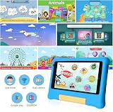 Ainmel Kids Tablet 7 Inch Android 13 5GB RAM 32GB ROM 128GB Expand Parental Blue view 2