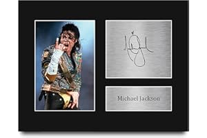 HWC Trading USL Michael Jackson Gifts Printed Signed Autograph Picture for Music Memorabilia Fans - US Letter Size