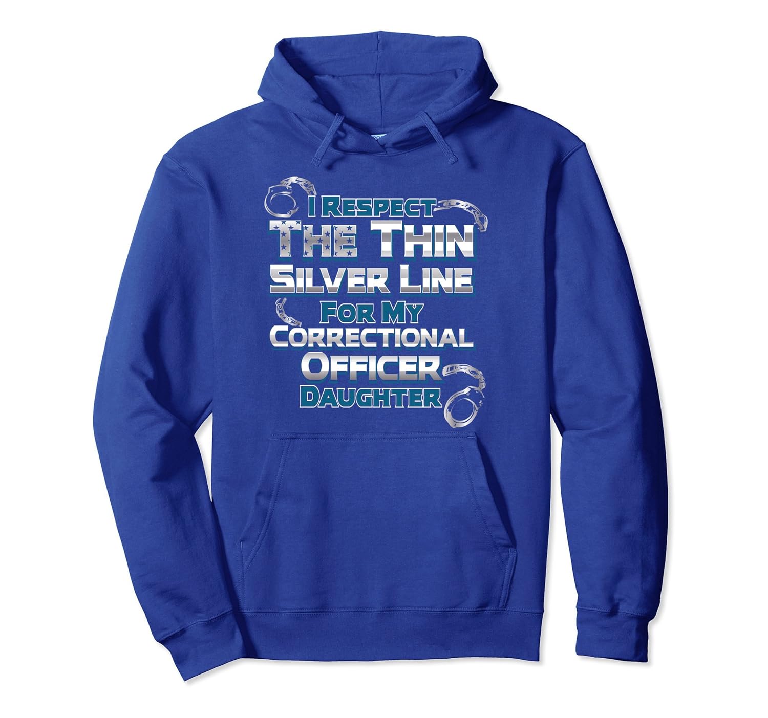 Respect The Thin Silver Line Correctional Officer Hoodie-anz