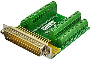 HCDC Slim Right Angle D-SUB Header Breakout Board Terminal Block DSUB Connector Module (DB50 Male)