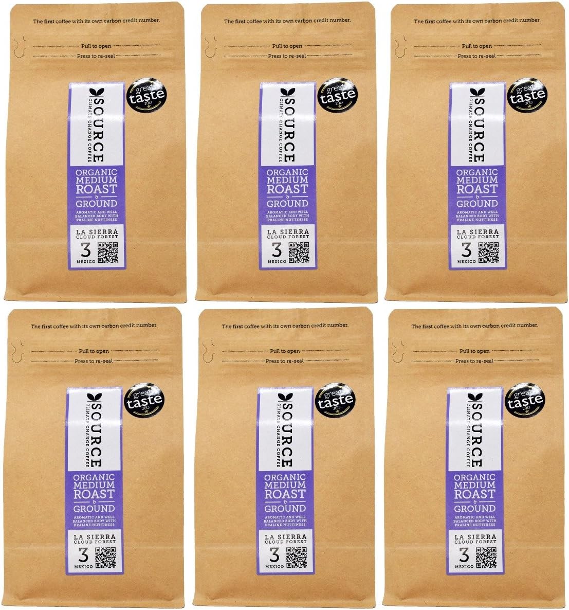Discover Coffee Big Coffee Box - 6X 227g Ground / Filter Source Climate Coffee Mexico La Sierra Cloud Forest Coffees