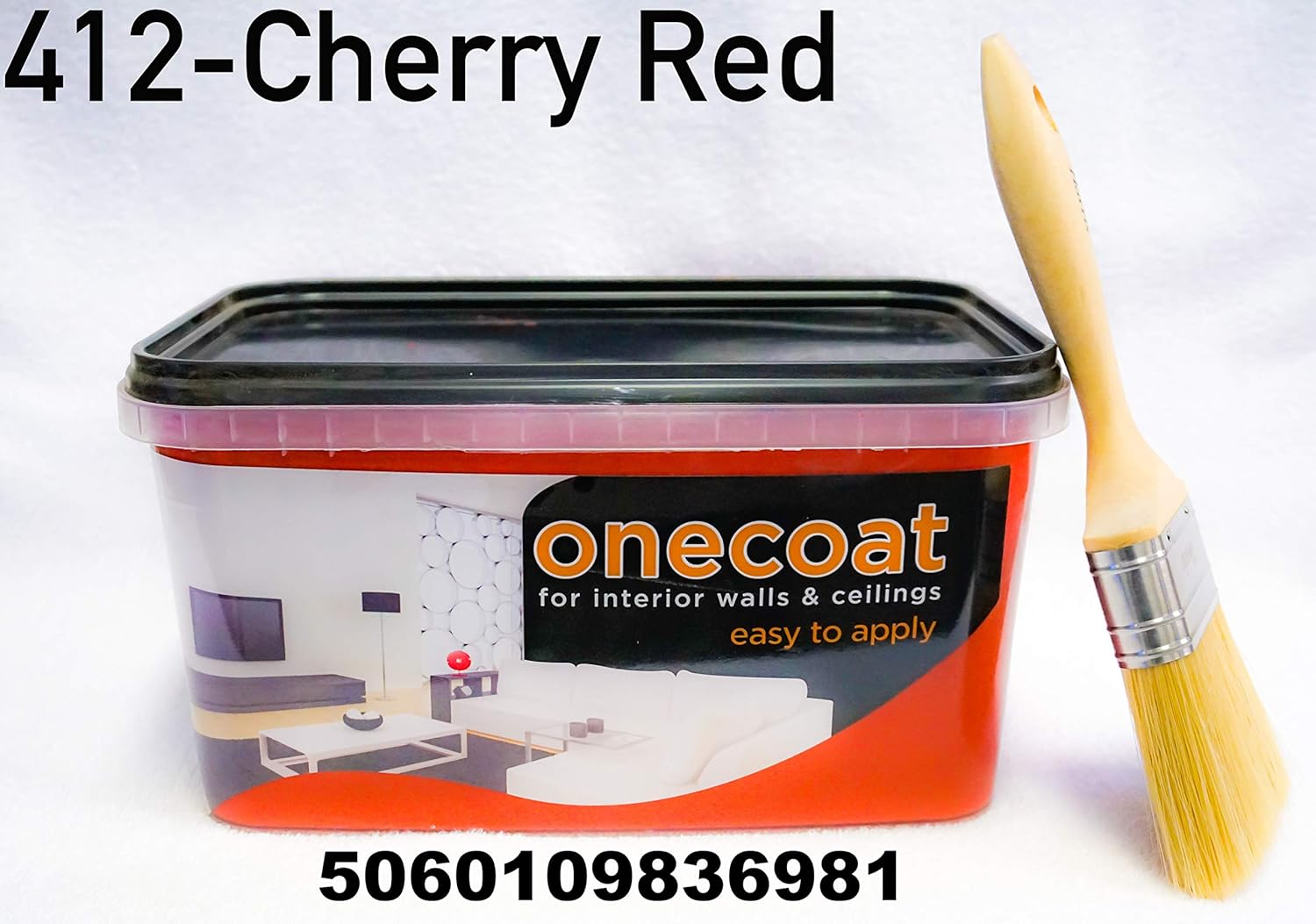 One Coat Emulsion (412 Cherry Red) Amazon.co.uk DIY & Tools