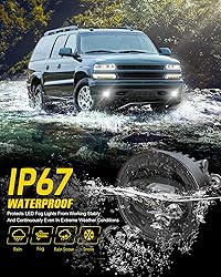 RAMJET4X4 LED Fog Lights Assembly DOT Driving Fog