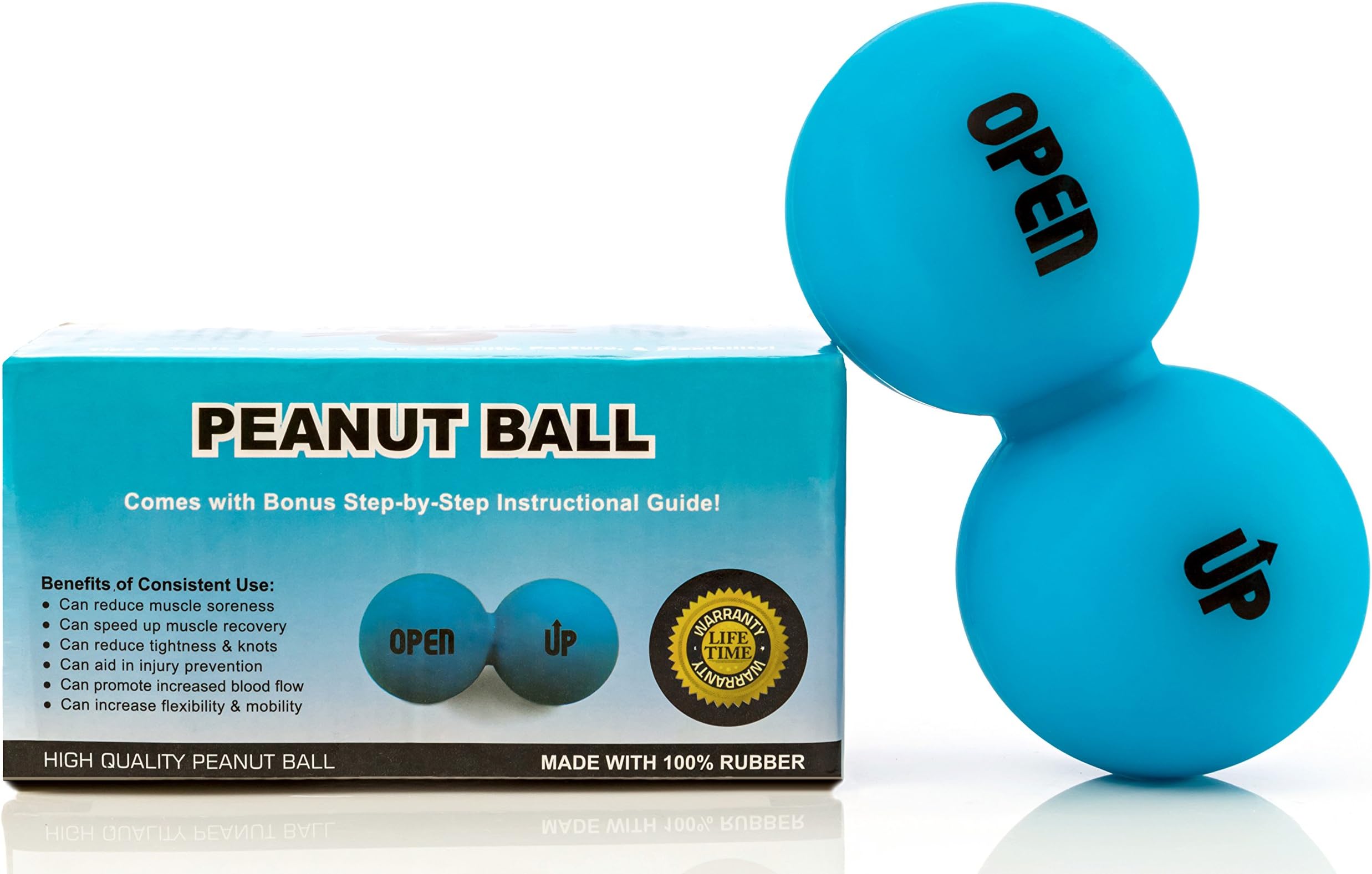 Peanut Ball: The Spine Support Tool for Muscle Relaxation, Physiotherapy, and Lower Back [Lumbar Spine], Upper Back [Thoracic Spine], Neck [Cervical Spine] Pain Relief (Plus PDF Step-by-Step Guide)