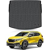 KUST Trunk Cargo Mat for Honda CR-V 2017-2022 (Upper Deck Position) (No Hybrid), All Weather Rear Cargo Liner for CRV Accessories Car Mat Cover TPE Rubber Raised Edge