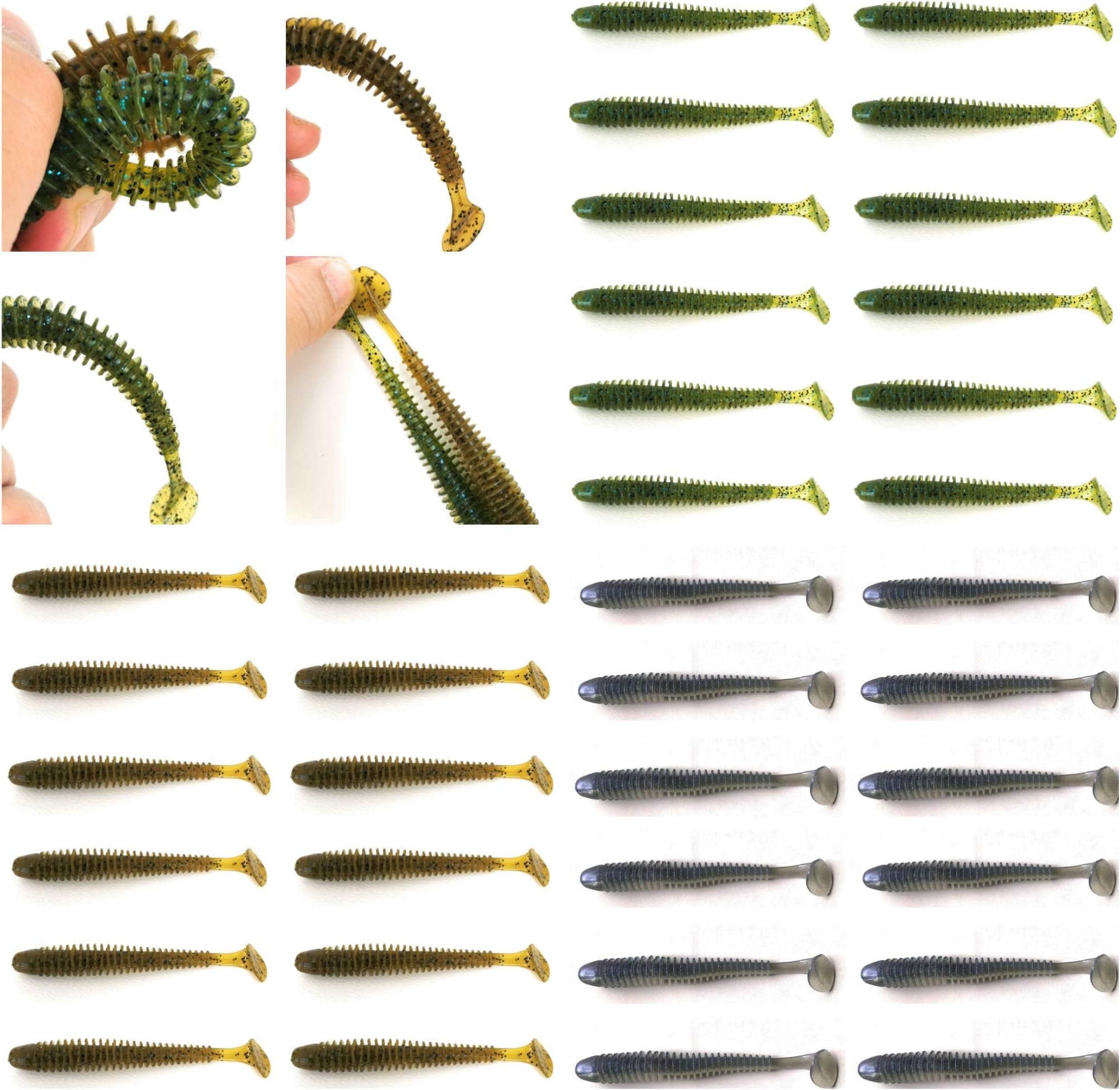 #2710 Best Fishing Soft Baits Kits Plastic
