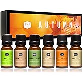 P&J Fragrance Oil Autumn Set | Brown Sugar, Apple, Harvest Spice, Vanilla, Forest Pine, and Snickerdoodle Scents for Candle M