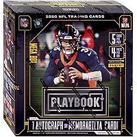 NFL Panini 2020 Playbook Football Trading Card MEGA Box [4 Packs, 1 Autograph OR Memorabilia Card!]