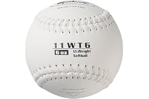 Markwort Color Coded Weighted 11-Inch Softball (6-Ounce, White)
