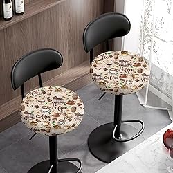 LJMKZJN 2 Pack Chocolate Coffee Stool Seat