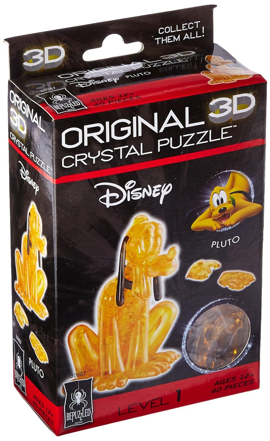 Bepuzzled 3D Licensed Crystal PuzzleDisney Pluto Jeux et Jouets