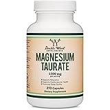 Magnesium Taurate Supplement for Sleep, Calming, and Cardiovascular Support (1,500mg per Serving, 210 Vegan Capsules) Manufac