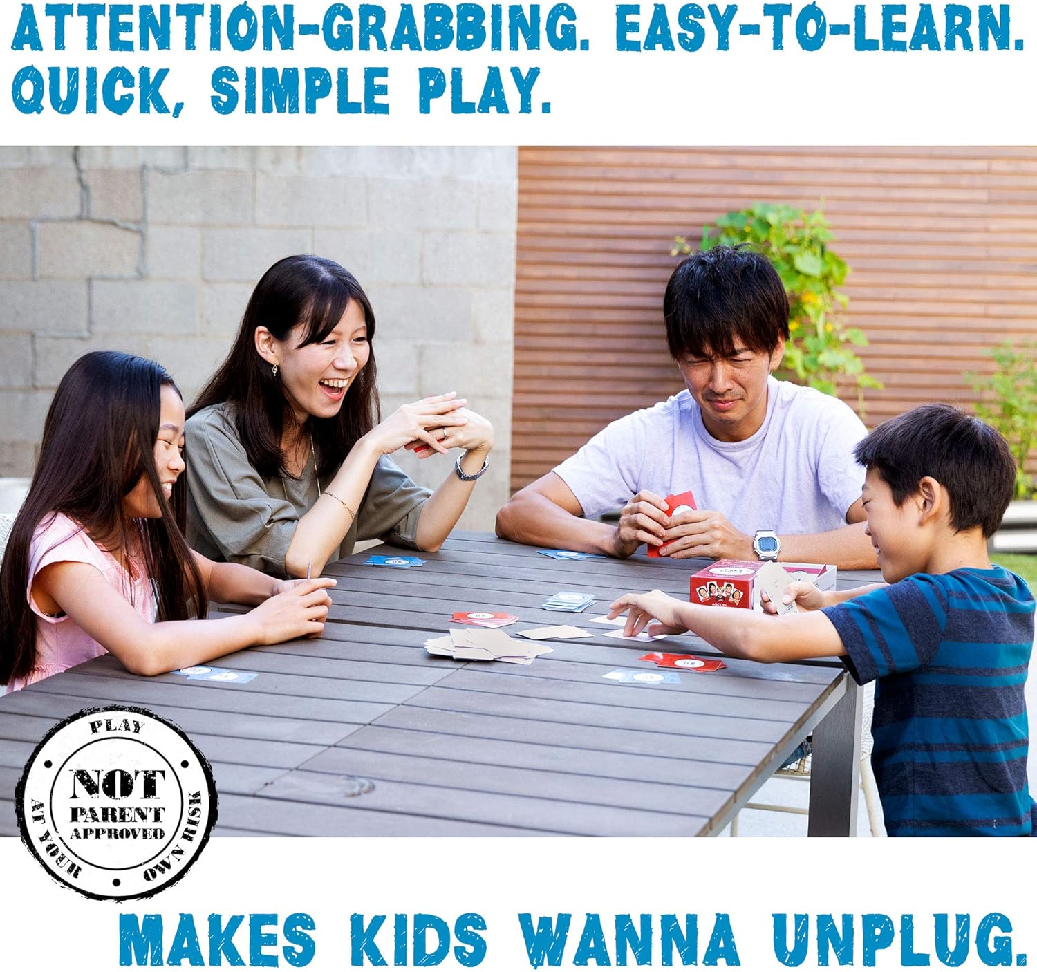 Not Parent Approved: A Fun Card Game for Kids, Tweens, Teens, Families and Mischief Makers - The Original, Hilarious Family Party Game: Toys & Games