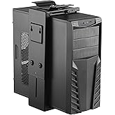 HumanCentric Adjustable Under Desk Computer Mount and Wall Mount, CPU Holder Fits Most PC or Computer Cases, Adjustable Height and Width, Full 360 Swivel, Up to 22 lb, Hardware Included