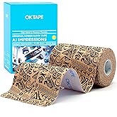 OK TAPE Hypoallergenic Digtal Printed Kinesiology Tape, Elastic Sports Athletic Tape, 2 Rolls, 2in×16.4ft Uncut Roll-Dancer