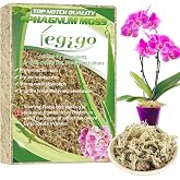 Legigo 4OZ Sphagnum Moss for Plants, 6QT Natural Long Fibers Orchid Moss | Moisture Retention &amp; Drainage Balance, Plant Moss for Orchids, Succulents, Carnivorous, Ferns, Reptile Bedding &amp; Terrariums
