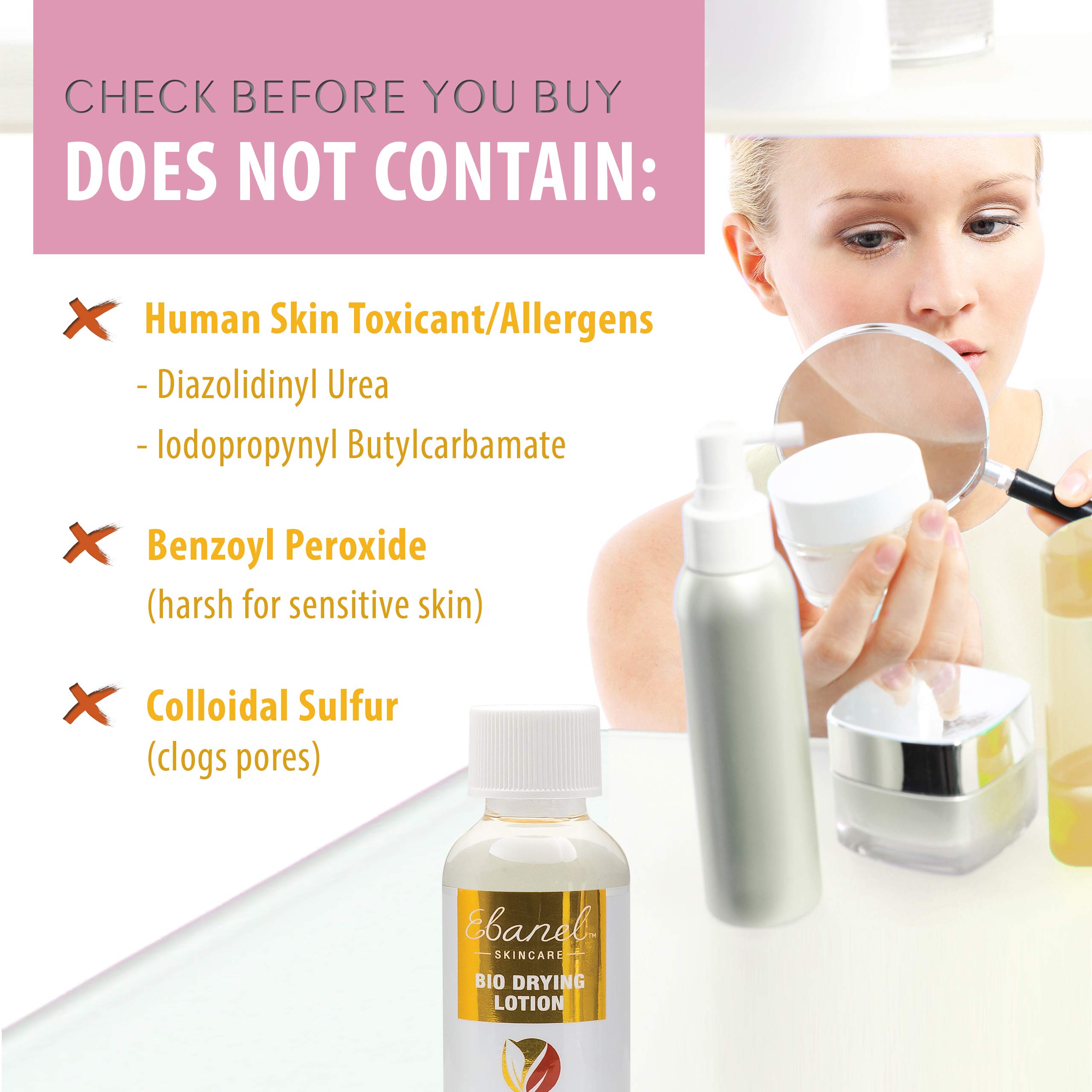 Ebanel Bio Drying Lotion (1.24 fl oz / 35g) - Acne Spot Treatment to Unclog Pores & Dry Out Blemishes