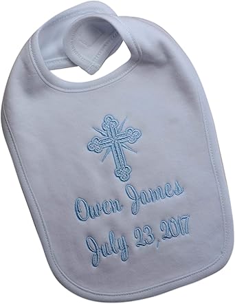 baptism bib boy