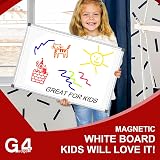 G4GADGET Dry Wipe Magnetic Whiteboard 20x30cm Double Sided with Eraser view 4
