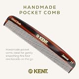 KENT Handmade Comb Small Size Coarse Fine Teeth Cellulose Acetate Gentle view 3