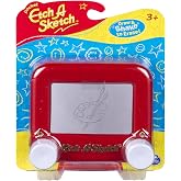Etch A Sketch Mini (5"x5")- Kids &amp; Toddlers Pocket Travel Toy for Stocking Stuffer, Holiday, Birthday Gift - No Batteries or Wi-Fi Needed - Classic Magic Screen Drawing Toy for Boys &amp; Girls Ages 3+