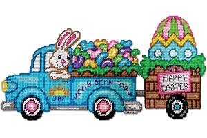 DESIGNWORKS INK Jelly Bean Farm Plastic Canvas Wall Décor Kit