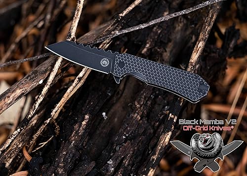 Off-Grid Knives - Black Mamba V2 - Bohler M390 Super Steel