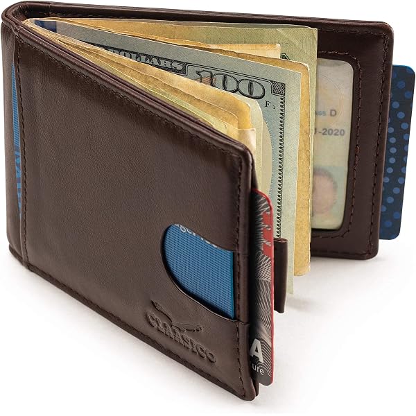 VC207P - Cartera Plegable Delgada Con Apertura Desplegable - Tarjetero
