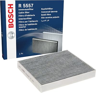 Bosch R5557 Activated Carbon Cabin Filter for Cleaner Air Pollen Dust Odors