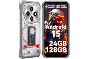 Blackview Fort 2 Rugged Phone Android 15, 10.7mm Ultra-Thin Rugged Smartphone Unlocked, 24GB + 128GB/2TB 6.56”HD+90Hz Large D