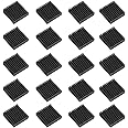 ESUMIC 20PCS 40mm x 40mm x 11mm Black Aluminum Heatsink Cooling Fin for Cooling MOSFET VRam Regulators VRM Stepper Driver
