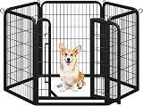 Yaheetech 6 Panel Foldable Dog Playpen 80 cm Indoor Outdoor Portable