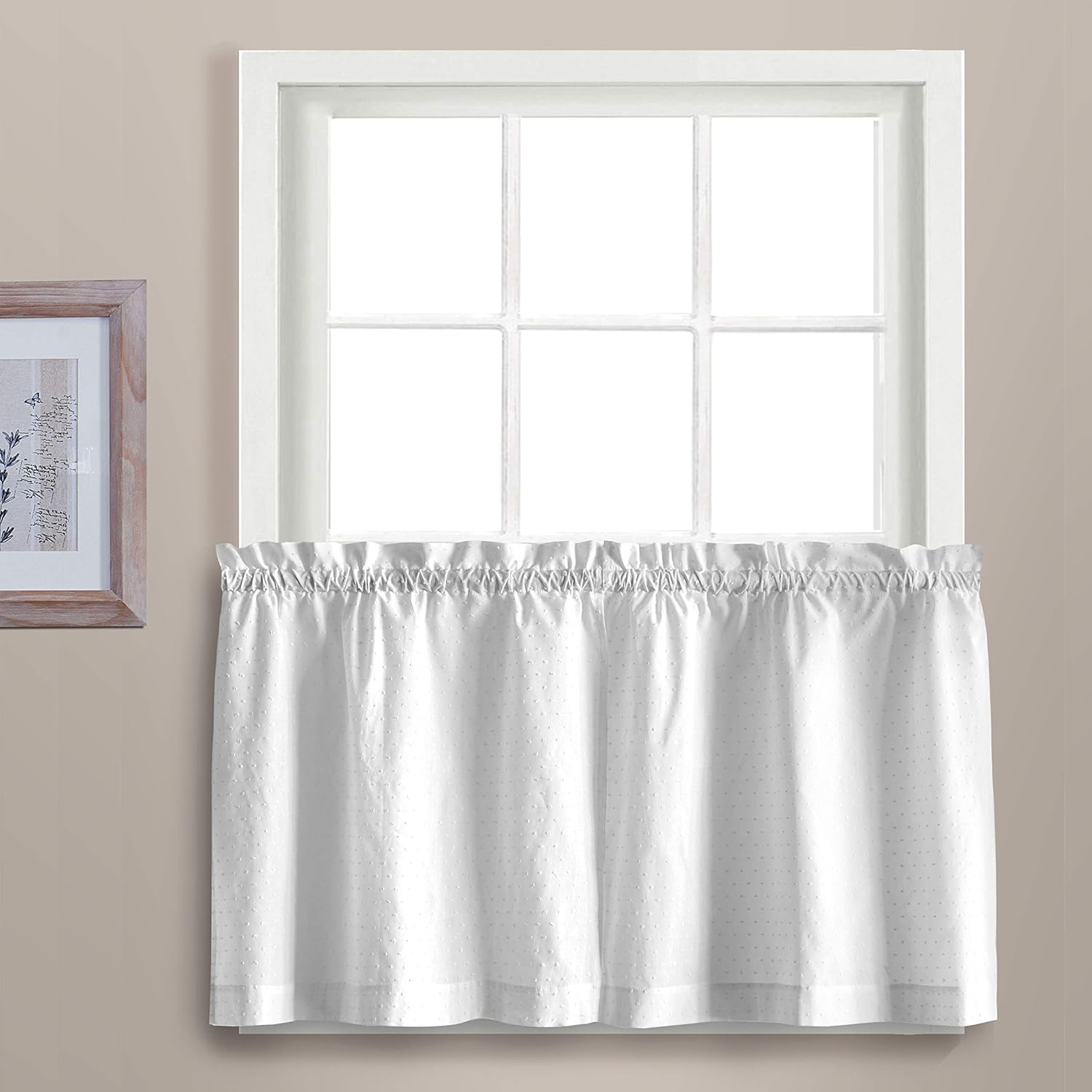 Amazon Com United Curtain Dorothy Window Curtain Swiss Dot