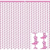 Pasimy 4 Pcs Disco Cowgirl Bachelorette Party Decorations Glitter Western Backdrop Cowgirl Boot Tinsel Foil Fringe Curtains Boots on The Ground Decorations for Last Rodeo Party Decor (Laser Pink)
