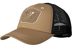 IDOGEAR Tactical Mesh Baseball Cap Breathable Operator Hat Military Ripstop Outdoor Hats with Loop Panel for Men & Women