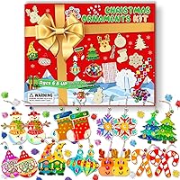 Dezzy's Workshop Christmas Craft Kits - Holiday Crafts for Kids and Adults - Decorate and Paint Your Own Xmas Ornaments - DIY Homemade Ornament