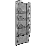 AmazonBasics 5-Pocket Steel Wall File, Black