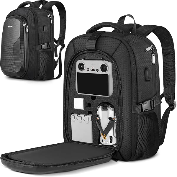 dji backpack mavic mini STARTRC 5 Pro Case,Waterproof Hard Carrying Backpack, Large Drone Bag Fits 11 Inch Laptop, Travel Compatible with Mini 5 Pro, RC 2/ RC-N Controller, Fly More Combo one for your drone and one for the other accessories Shoulder Bag Dji Backpack Mavic